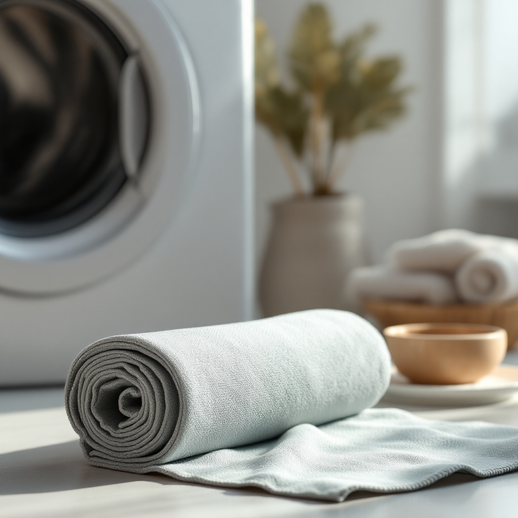Yoga Handtuch waschen wieviel Grad – Mikrofaser-Tuch vor Waschmaschine